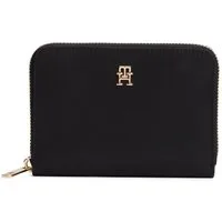 Tommy Hilfiger Geldbörse POPETTE, Damen Geldbeutel, Portemonnaie mit goldfarbenem TH-Logoemblem