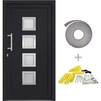 vidaXL Haustür Haustür Anthrazit 98x190 cm (1-St)
