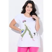 Angel of Style T-Shirt T-Shirt A-Linie Frauen-Motiv Neon-Nähten
