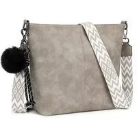 TAN.TOMI Schultertasche Damen Crossbody Bag Henkeltasche Mittel Umhängetasche, Mit Verstellbar Abnehmbar Für Pendeln Reise Campus Sport