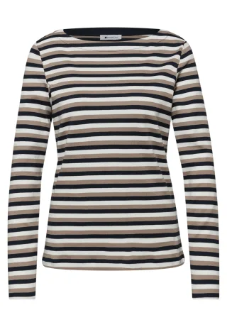 Street One - Gestreiftes Shirt shadowed navy - Gr. - 38