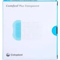 Coloplast Wundpflaster COMFEEL Plus Transparent Hydrokolloidverb.5x7 cm (Spar Set, 10 St., Oberflächliche Verbrennungen Verband), Bakterienresistenter Wundverband