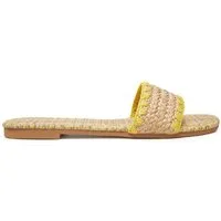 DeeZee Deezee Damen-Flip-Flops beige, gelb BP6097-5 Badepantolette