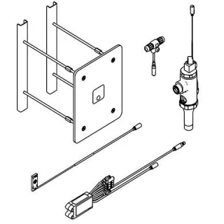 KWC Aquarotter WC-Spüler, A3000open, elektronisch, DN20, Hinterwandmontage, 24 VDC, 2030048587 2030048587
