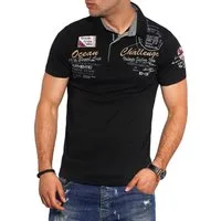 Style-Division Poloshirt SDHOUSTON Bedruckt & mit Stickereien