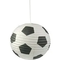 niermann Hängeleuchte Papier-Pendelleuchte Fußball, Kinderzimmer, Kinderlampe