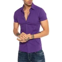 RedBridge Kurzarmhemd Slim Fit – Eleganter Look, Stretch-Material, Figurbetont