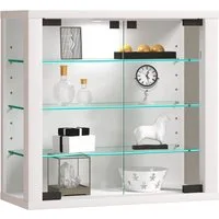 VCM Hängevitrine Wandvitrine Hängevitrine Glasvitrine Vitrosa S VCM Wandvitrine Vitrosa 40x43x18 cm Holzwerkstoff, Glas