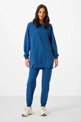 Oversized Fleece Sweatshirt und Hose Set