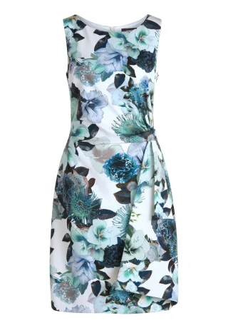 Vera Mont - Cocktailkleid Green/White - Gr. - 40