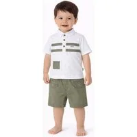 Lorey Medtec Shirt & Shorts Jungen Set: Poloshirt, Shorts, sportlich & sommerlich, 100% Baumwolle (Poloshirt + Shorts)