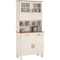 Home affaire Küchenbuffet Alby Breite 85 cm, 2 Glastüren