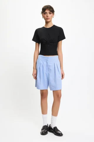 BENU Blaue Leinen-Shorts