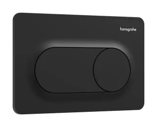 Hansgrohe iFrame Original S Betätigungsplatte für 2-Mengen-Spülung, Mattschwarz, 66002670 66002670