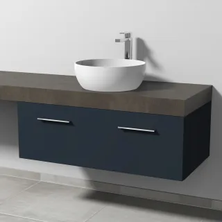 Sanipa Waschtischunterbau mit Auszug 2morrow (G3325) 340x1000x520 Marine-Matt, G33251R G33251R