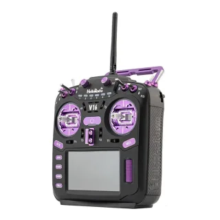 HelloRadioSky V16R Built-in 1W ELRS 4-in-1 CNC RDC90 Metal Gimbal Radio Transmitter Mode 2 with 4.3" Touch Screen for FP