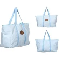 Rungassi Shopper Rungassi Strandtasche Badetasche Tasche Shopper XXL Farbe: hellblau