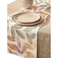 LIVINA HOME Tischläufer Premium Tischdecke abwaschbar, Tischband, moderne Leinenoptik Decke, Tischtuch, Gartentischdecke, Tafeltuch, Oster Deals Sale!