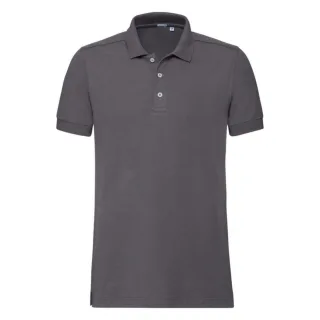 Russell Herren Stretch Kurzarm-Poloshirt (Convoy Grau)