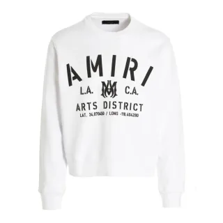Weißes Sweatshirt mit Amiri-Schablonenlogo