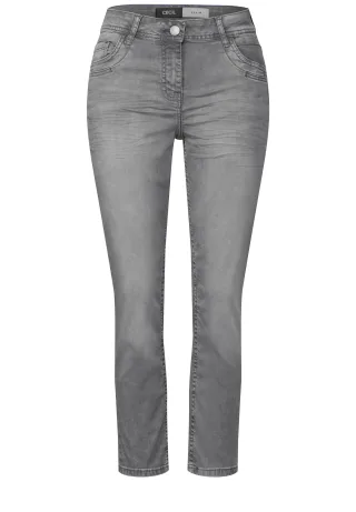 CECIL - Jeans im Casual Fit mid grey used wash - Gr. - 7