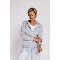 Zhrill Kapuzenstrickjacke AKIYO Strickjacke mit Kapuze hüftlang, mit Reißverschluss