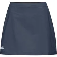Jack Wolfskin Sommerrock Prelight Pulse Skort (mit Innenhose, atmungsaktiv) dunkelblau Damen