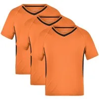 James & Nicholson Funktionsshirt 3er-Pack Funktionelles Teamshirt für Kinder Team-T Junior JN337K (Spar-Set, 3er-Pack) Atmungsaktiv, feuchtigkeitsregulierend und schnell trocknend