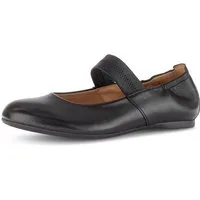 Gabor Riemchenballerina Businessschuh, Flats mit Gummizugverschluss