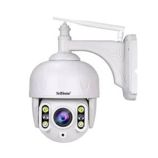 Srihome SH028 8MP 4K Outdoor Security Camera PTZ WiFi Smart Motion Tracking Color Night Vision Two Way Audio IP66 Waterp