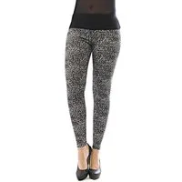 YESET Leggings Damen Leggings lang hoher Bund Hose Leopard Tier Muster hoher Bund
