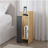 Decortie Nachttisch Elos (pack, 1 Nachttisch), Modern Nachttisch Rechtes Modul, 27 x 25 x 60 cm