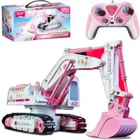 Esun RC-Auto Ferngesteuerter Bagger Mädchen, 1:24 RC Bagger Ferngesteuert, Traktor (SET, Komplettset), Ferngesteuertes Auto für Kinder ab 6 7 8 9 10 11