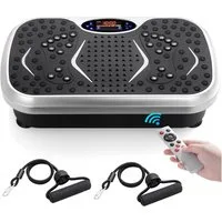 TLGREEN Vibrationsplatte 99 Stufen 5 Trainingsprogramme,Kompaktes Design, Leiser Motor, 99 Intensitätsstufen, Fitness Vibrationsboard für Zuhause, Fettverbrennung & Muskelaufbau
