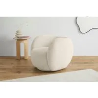 homsy by Ana Johnson Sessel Pebbla, exklusiver, formschöner Designsessel, Drehsessel, Mit oder ohne Drehfunktion, in Luxus-Microfaser oder Chenille