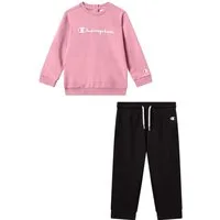 Champion Jogginganzug ICONS CONTRAST Toddler Terry Crewneck Sweatsuit (2-tlg), 2-teiliges Set, aus Baumwolle und Polyester, bequeme Passform