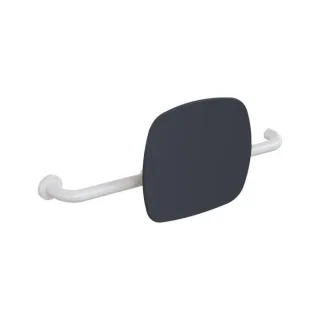 Hewi 801 Rückenstütze 801.51.9262L98 Wandabstand 150mm, Ausführung links, Lehne anthrazitgrau, signalweiß