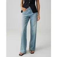 OPUS PANTS Weite Jeans Melly modern aus Denim mit Crinkle Effekt Mit 5 Pocket Design für entspannte Denim Looks