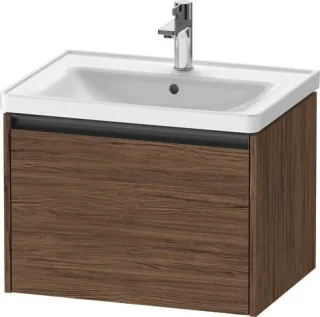 Duravit Ketho.2 Waschtischunterbau wandhängend Nussbaum dunkel Matt 634x455x440 mm - K25082021210000 K25082021210000
