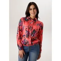 Aniston SELECTED Hemdbluse mit Gummizug am Saum und floralem Allover-Print