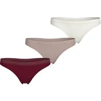 Tommy Hilfiger Underwear Slip 3P THONG (EXT SIZES) (Packung, 3-St., 3er) mit Logobund