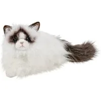 Teddys Rothenburg Kuscheltier Katze Ragdoll weiß/schwarz 35 cm Plüschkatze