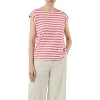 comma T-Shirt mit Streifen Muster