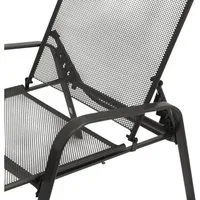 TPFGarden Gartenliege GLASGOW, Sonnenliege GLASGOW - Gartenliege aus Streckmetall anthrazit, Bequeme Relaxliege aus hochwertigen Metall, Hochwertige Outdoor Liege - Maße (BxHxT): 62 x 34,0 - 100,0 x 197 cm