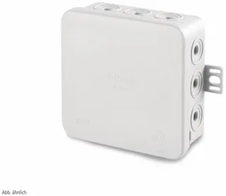 F-TRONIC Verteilerdose, 100x100x40 mm, 12 Einführungen, grau, 10 Stück