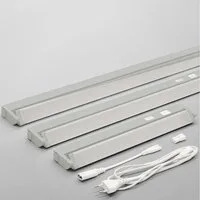 Maxkomfort LED Unterbauleuchte schwenkbar & 3-Stufen-Dimmfunktion - 36cm/56cm/90cm in Weiß/Grau, LED fest integriert, 3 Lichtfarben, Warmweiß/Kaltweiß/Neutralweiß, 3000K/4000K/6000K, Küchenleuchte 3-Stufen-Dimmbar, schwenkbar, 3 Lichtfarben, IP20