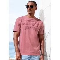 John Devin T-Shirt mit Print Regular-Fit, aus Slub-Qualität, mit Print