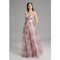 Hey Kyla Abendkleid - Tüllrobe mit floralem Allover-Print A-Linie