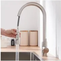 LuxusKollektion Küchenarmatur Küchenarmatur Ausziehbar Brause Edelstahl Hochdruck Gebürstet
