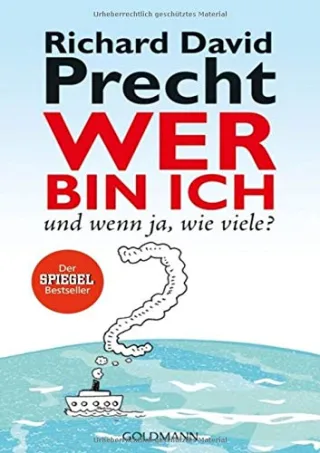 Wer bin ich - und wenn ja wie viele? Eine philosophische Reise [Broschiert] [2007] Richard David Precht